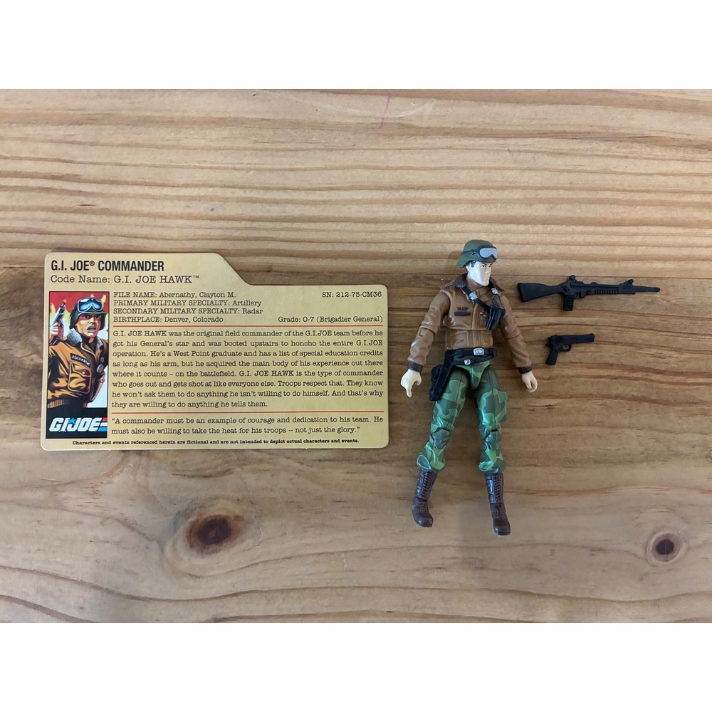 GI Joe Commander General Hawk Action Figure with File Card and Accessories